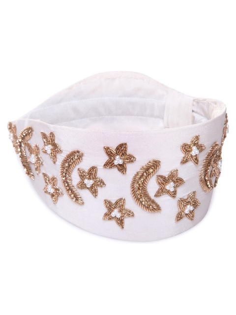 Knotty Tail Women White & Gold-Toned Embroidered Beads & Sequin Pristine Twinkle Head Band
Knotty Tail Women White & Gold-Toned Embroidered Beads & Sequin Pristine Twinkle Head Band