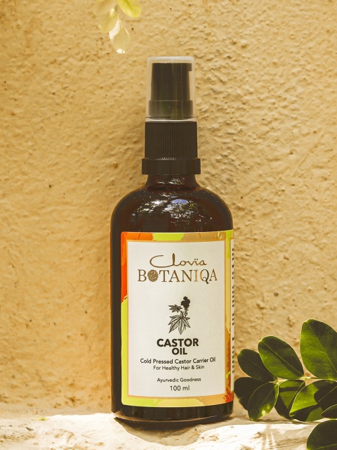 Clovia BOTANIQA Castor Carrier Oil For Hair & Skin - 100 ml, Transparent