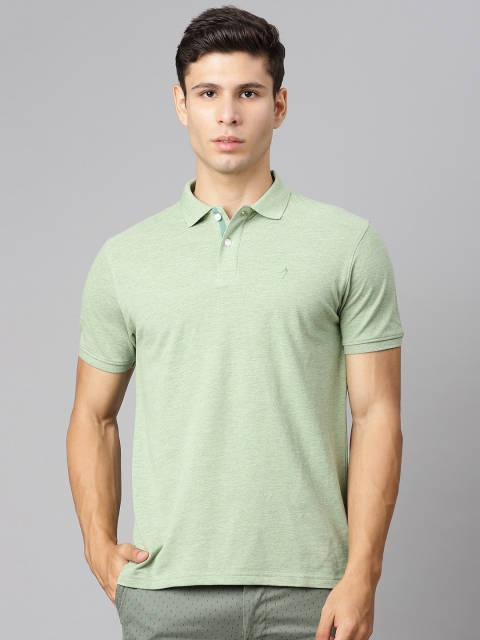 Indian Terrain Men Green Polo Collar T-shirt