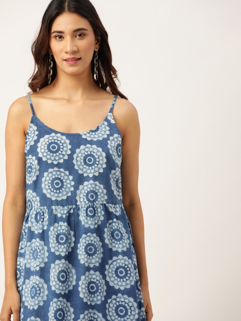 Taavi Navy Blue & White Pure Cotton Indigo Hand Block Print Fusion Sustainable Kurta
Taavi Navy Blue & White Pure Cotton Indigo Hand Block Print Fusion Sustainable Kurta