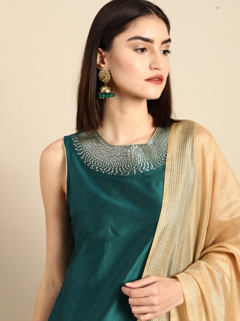 all about you Women Green Ethnic Motifs Sequinned Kurta with Trousers & With Dupatta
all about you Women Green Ethnic Motifs Sequinned Kurta with Trousers & With Dupatta