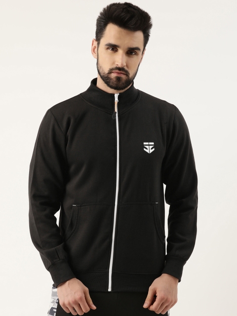 Sports52 wear Men Black Solid Knitted Sweatshirt With Minimal Brand Logo Print Detail
Sports52 wear Men Black Solid Knitted Sweatshirt With Minimal Brand Logo Print Detail