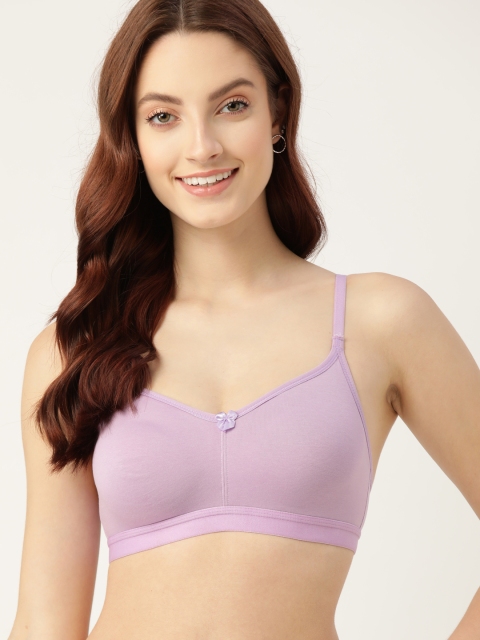 DressBerry Lavender Solid T-Shirt Bra