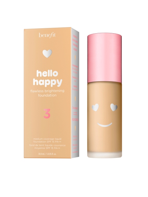 Benefit Cosmetics Hello Happy SPF 15 Flawless Brightening Liquid Foundation - 03, Beige
Benefit Cosmetics Hello Happy SPF 15 Flawless Brightening Liquid Foundation - 03, Beige