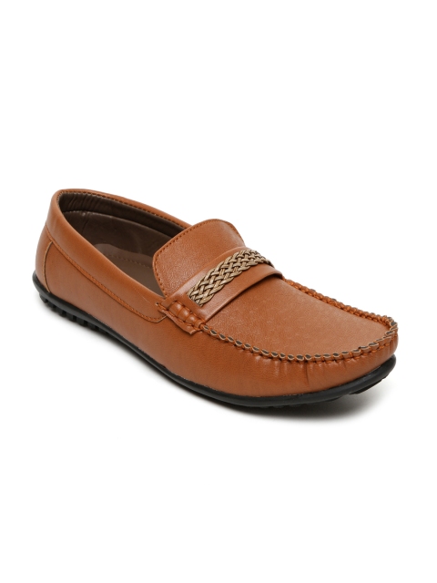 Duke Men Brown Solid Loafers