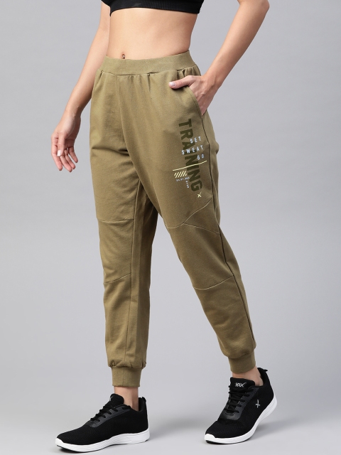HRX By Hrithik Roshan Women Brunt Oliva Typographic Regular Fit Rapid-Dry Training Joggers, Olive
HRX By Hrithik Roshan Women Brunt Oliva Typographic Regular Fit Rapid-Dry Training Joggers, Olive