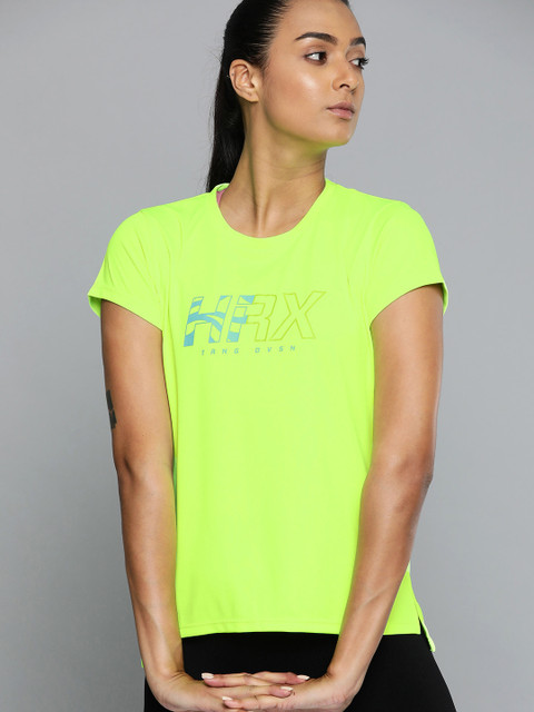 HRX By Hrithik Roshan Women Neon Green Solid Rapid-Dry Antimicrobial Training Tshirt, Fluorescent green
HRX By Hrithik Roshan Women Neon Green Solid Rapid-Dry Antimicrobial Training Tshirt, Fluorescent green