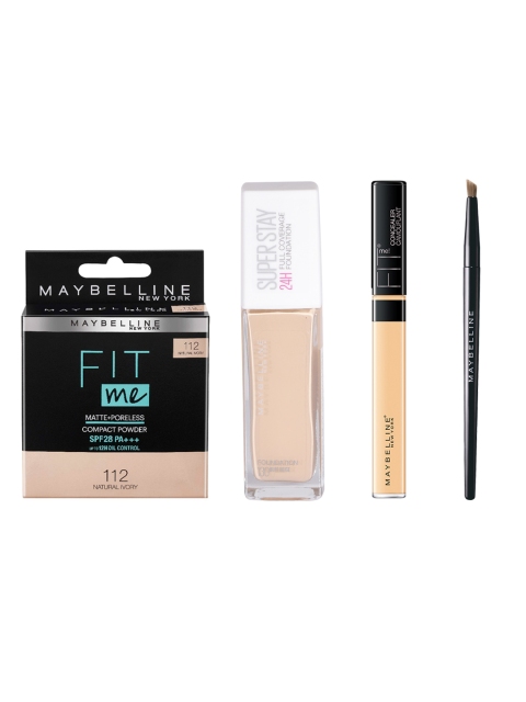 Maybelline New York Set Of Concealer- Gel Eyeliner- Foundation- Compact Powder, Beige
Maybelline New York Set Of Concealer- Gel Eyeliner- Foundation- Compact Powder, Beige
