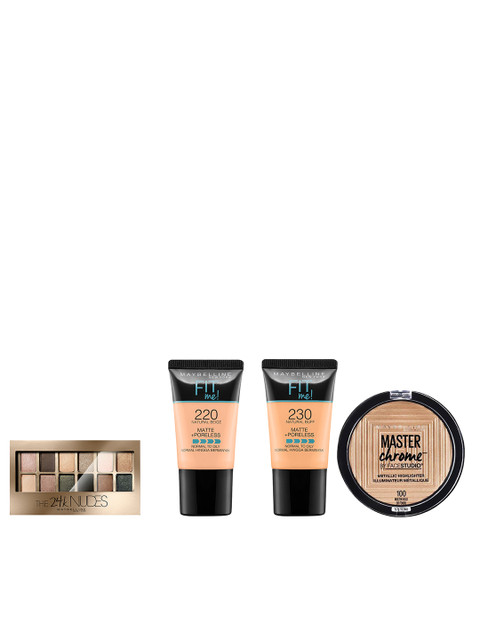 Maybelline New York Set Of Chrome Highlighter - 2 Foundations - 24K Gold Eyeshadow, Multi
Maybelline New York Set Of Chrome Highlighter - 2 Foundations - 24K Gold Eyeshadow, Multi