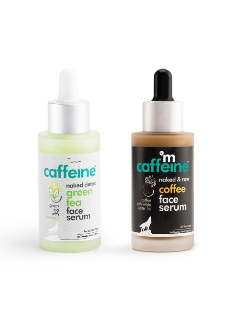 MCaffeine Set Of Naked Detox Green Tea Face Serum - Naked & Raw Coffee Face Serum, Brown
MCaffeine Set Of Naked Detox Green Tea Face Serum - Naked & Raw Coffee Face Serum, Brown