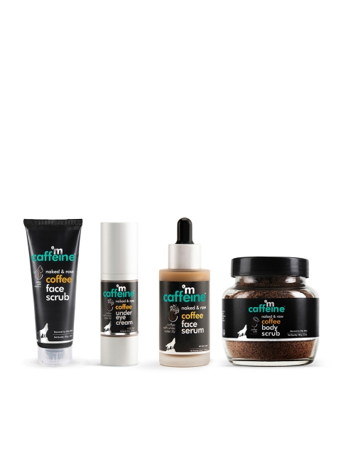 MCaffeine Set Of Naked & Raw Coffee Face Scrub - Under Eye Cream - Face Serum - Body Scrub, Brown
MCaffeine Set Of Naked & Raw Coffee Face Scrub - Under Eye Cream - Face Serum - Body Scrub, Brown