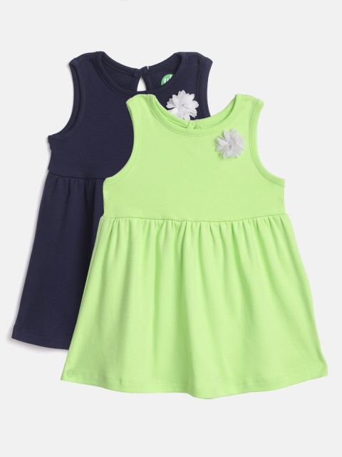 YK Organic Infant Girls Pack of 2 Solid Sustainable Organic Cotton Fit & Flare Dresses, Navy blue
YK Organic Infant Girls Pack of 2 Solid Sustainable Organic Cotton Fit & Flare Dresses, Navy blue
