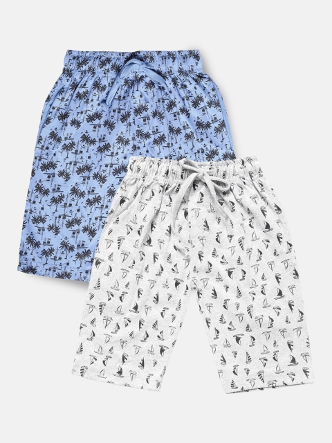 Urban Dog Boys Pack of 2 Grey and Blue Conversational Printed Mid-Rise Regular Shorts, White
Urban Dog Boys Pack of 2 Grey and Blue Conversational Printed Mid-Rise Regular Shorts, White