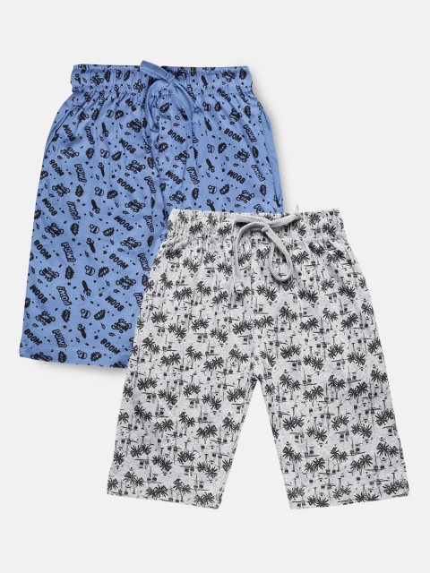 Urban Dog Boys Grey Melange & Blue Set of 2 Conversational Printed Mid-Rise Regular Shorts
Urban Dog Boys Grey Melange & Blue Set of 2 Conversational Printed Mid-Rise Regular Shorts