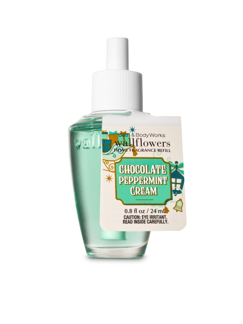 Bath & Body Works Chocolate Peppermint Cream Wallflowers Home Fragrance Refill 24 ml, Green
Bath & Body Works Chocolate Peppermint Cream Wallflowers Home Fragrance Refill 24 ml, Green