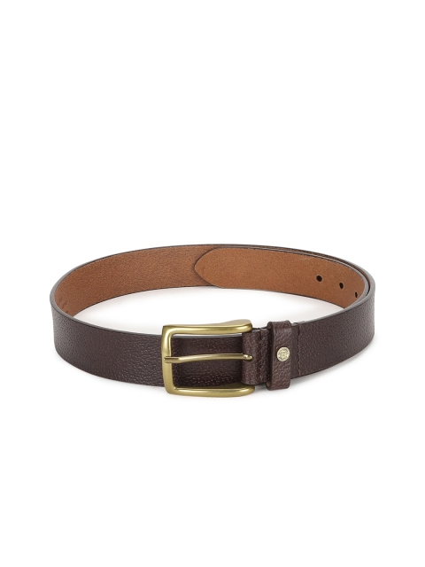Allen Solly Men Brown Solid Leather Belt