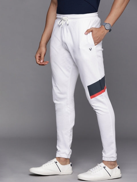 Allen Solly Sport Men White Joggers Trousers