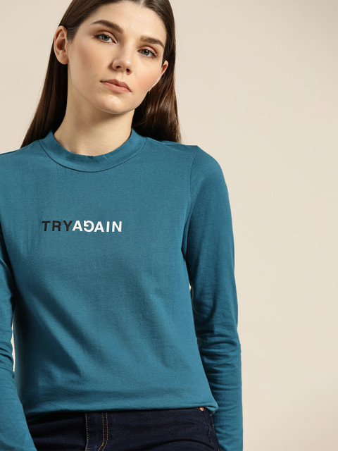 ether Women Teal Blue T-shirt
ether Women Teal Blue T-shirt