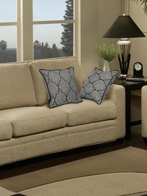 S9home by Seasons Beige & Orange Set of 2 Patterned 16'' x 16'' Square Cushion Covers, Grey
S9home by Seasons Beige & Orange Set of 2 Patterned 16'' x 16'' Square Cushion Covers, Grey