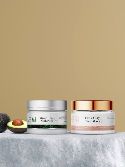 The Beauty Sailor Green Tea Night Gel & Anti Aging Pink Clay Face Mask 150 ml, White
The Beauty Sailor Green Tea Night Gel & Anti Aging Pink Clay Face Mask 150 ml, White