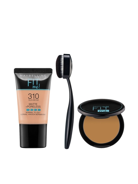 Maybelline New York Fit Me Sun Beige 310 Foundation,Compact Toffee 330 Compact & Brush Set
Maybelline New York Fit Me Sun Beige 310 Foundation,Compact Toffee 330 Compact & Brush Set