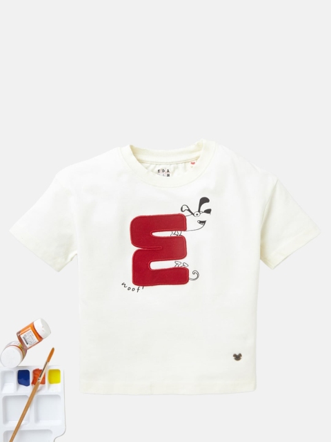 Ed-a-Mamma Unisex Kids Off White Pure Cotton Graphic Printed Sustainable Pure Cotton T-shirt
Ed-a-Mamma Unisex Kids Off White Pure Cotton Graphic Printed Sustainable Pure Cotton T-shirt