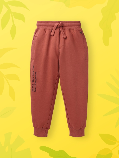 Ed-a-Mamma Boys Rust Brown & Black Typography Printed Straight-Fit Sustainable Joggers
Ed-a-Mamma Boys Rust Brown & Black Typography Printed Straight-Fit Sustainable Joggers