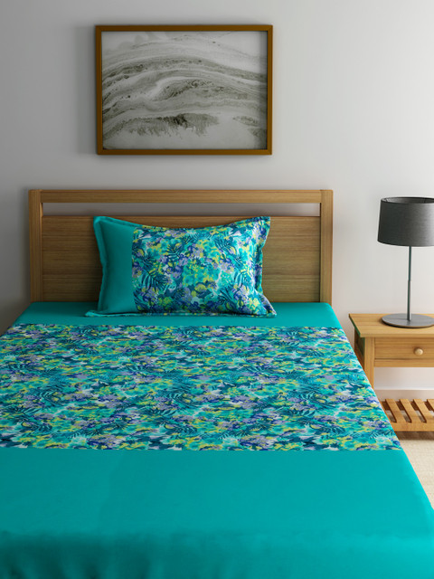 SWAYAM Green Cotton 180 TC Fine Single Bedsheet with 1 Pillow Cover
SWAYAM Green Cotton 180 TC Fine Single Bedsheet with 1 Pillow Cover