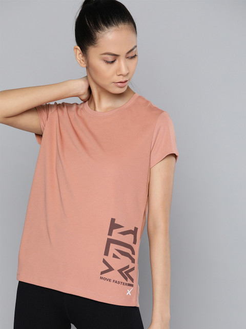 HRX By Hrithik Roshan Running Women Rose Dawn Rapid-Dry Brand Carrier Tshirts, Peach
HRX By Hrithik Roshan Running Women Rose Dawn Rapid-Dry Brand Carrier Tshirts, Peach