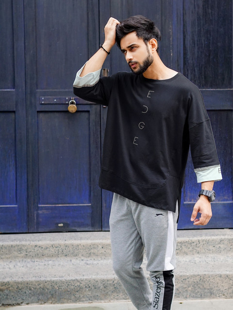 HRX By Hrithik Roshan EDGE Lifestyle Men Anthracite Bio-Wash Colourblock Tshirts, Navy blue
HRX By Hrithik Roshan EDGE Lifestyle Men Anthracite Bio-Wash Colourblock Tshirts, Navy blue