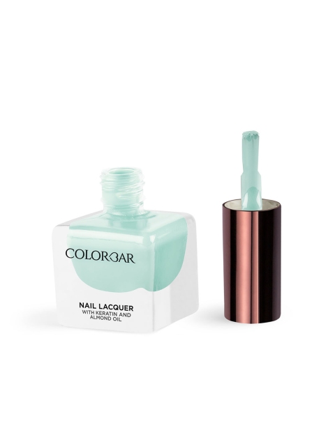 Colorbar Luxe Nail Lacquer with Keratin & Almond Oil - Quiet Green 1113