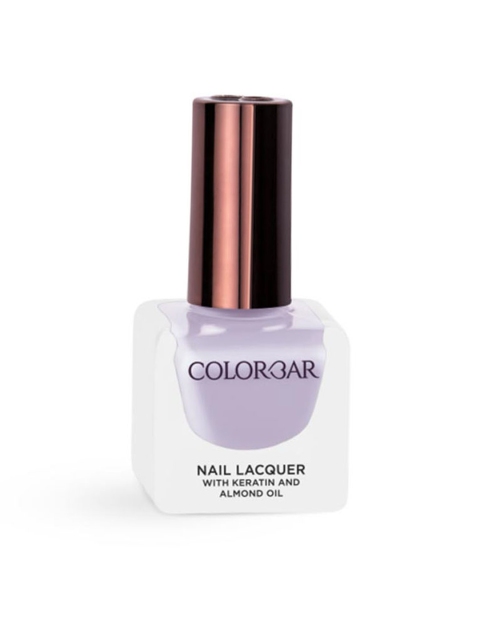 Colorbar Luxe Nail Lacquer with Keratin & Almond Oil - Lavender Lace 704