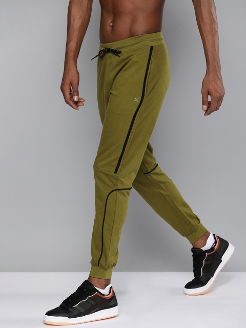 HRX By Hrithik Roshan Men Olive Green Side Striped Slim Fit Bio-Wash Lifestyle Joggers
HRX By Hrithik Roshan Men Olive Green Side Striped Slim Fit Bio-Wash Lifestyle Joggers