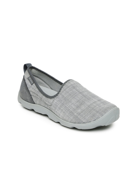 Crocs Women Grey Slip-On Sneakers