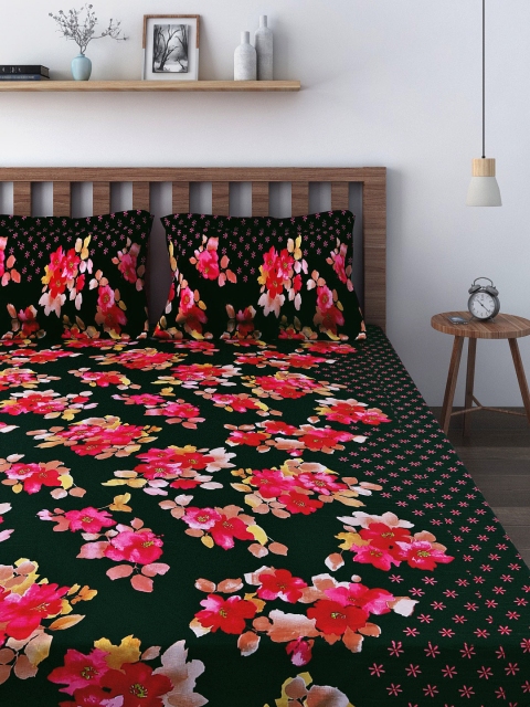 SWAYAM Multicoloured 210 TC Fine Cotton Double Fitted Bedsheet with 2 Pillow Covers, Multi
SWAYAM Multicoloured 210 TC Fine Cotton Double Fitted Bedsheet with 2 Pillow Covers, Multi