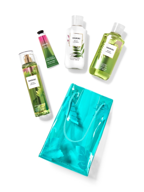 Bath & Body Works Waikiki Beach Coconut Gift Set, Green