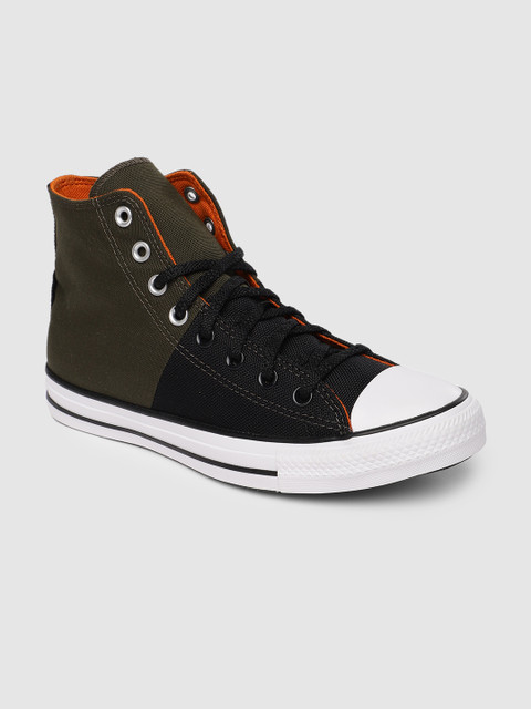 Converse Men Olive Green Chuck Taylor All Star Split Colourblocked High-Top Sneakers
Converse Men Olive Green Chuck Taylor All Star Split Colourblocked High-Top Sneakers