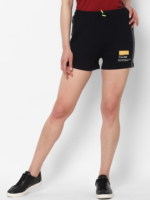 Allen Solly Woman Women Black Shorts