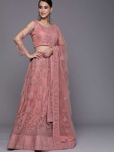 Inddus Women Pink Embellished Semi-Stitched Lehenga & Unstitched Blouse With Dupatta
Inddus Women Pink Embellished Semi-Stitched Lehenga & Unstitched Blouse With Dupatta