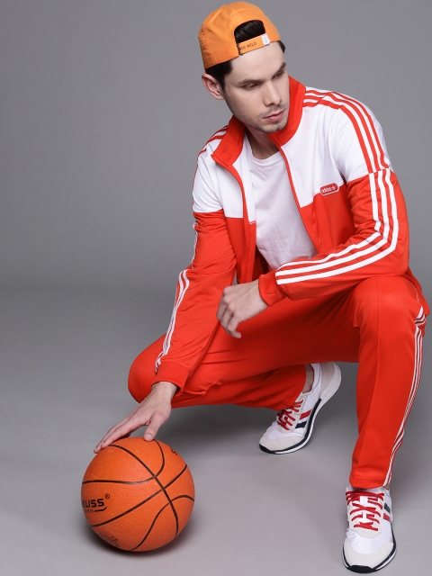 ADIDAS Originals Men Red & White Colourblocked Primeblue Split Firebird Track Jacket
ADIDAS Originals Men Red & White Colourblocked Primeblue Split Firebird Track Jacket