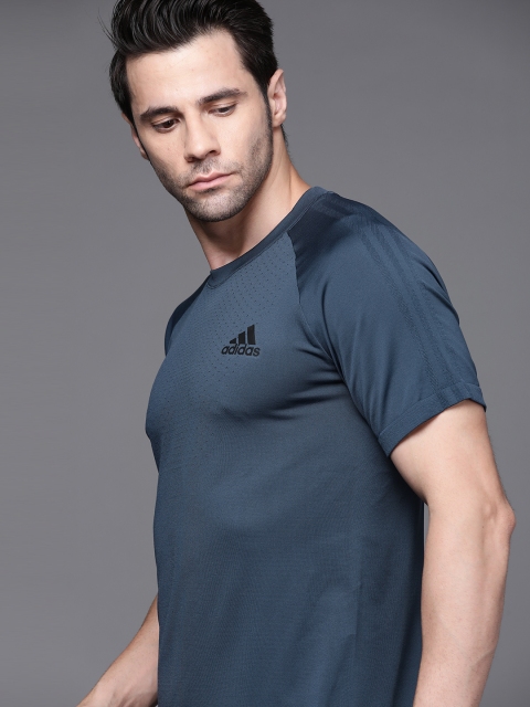 ADIDAS Men Teal Blue Self Design Slim-Fit SML Sustainable Training Sustainable T-shirts
ADIDAS Men Teal Blue Self Design Slim-Fit SML Sustainable Training Sustainable T-shirts