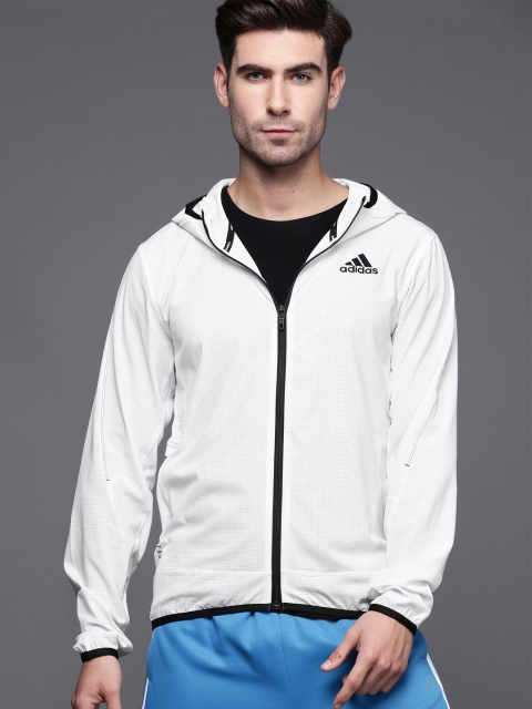 ADIDAS Men White Checked Slim-Fit H.RDY WARRI Sustainable Hooded Training Sustainable Sporty Jacket
ADIDAS Men White Checked Slim-Fit H.RDY WARRI Sustainable Hooded Training Sustainable Sporty Jacket