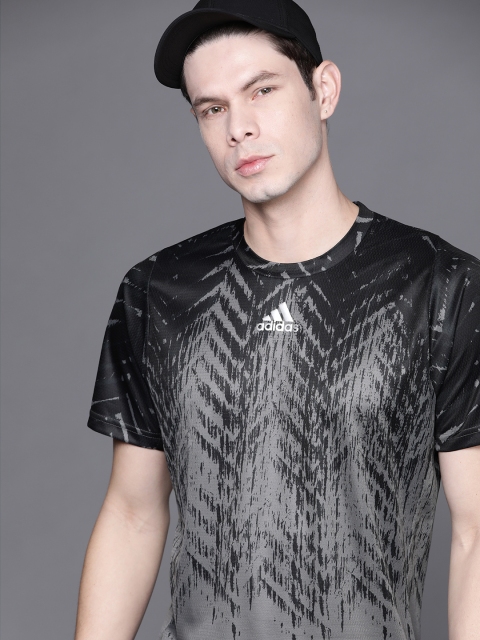 ADIDAS Men Black & Grey Printed Slim Fit Tennis Primeblue Freelift Sustainable T-shirt
ADIDAS Men Black & Grey Printed Slim Fit Tennis Primeblue Freelift Sustainable T-shirt