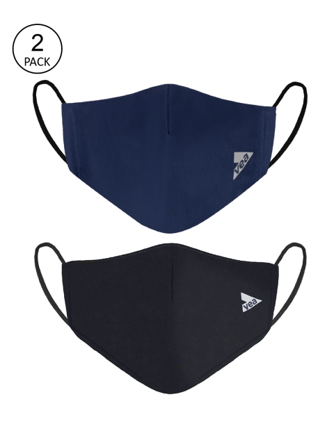 VEA Unisex Pack Of 2 Solid 3-Ply Reusable 5-Layered Protective Outdoor Cotton Masks, Black
VEA Unisex Pack Of 2 Solid 3-Ply Reusable 5-Layered Protective Outdoor Cotton Masks, Black