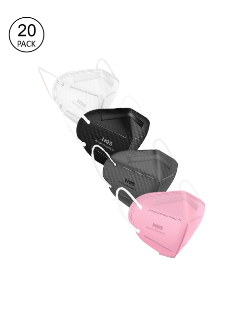 Swiss Design Women Pack Of 20 5-Ply Disposable 5-Layered Anti-Pollution Outdoor N95 Masks, White
Swiss Design Women Pack Of 20 5-Ply Disposable 5-Layered Anti-Pollution Outdoor N95 Masks, White