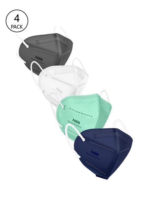 Swiss Design Women Pack Of 20 Solid 5-Ply Disposable 5-Layered Outdoor Anti-Pollution N95 Masks, White
Swiss Design Women Pack Of 20 Solid 5-Ply Disposable 5-Layered Outdoor Anti-Pollution N95 Masks, White