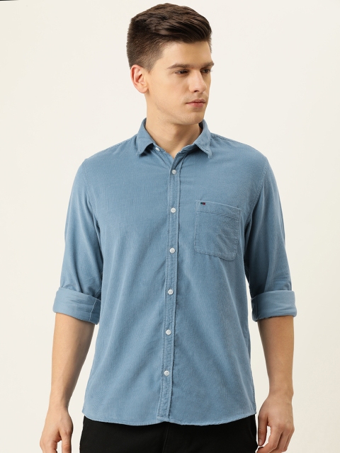 Peter England Casuals Men Blue Slim Fit Corduroy Pure Cotton Casual Shirt
Peter England Casuals Men Blue Slim Fit Corduroy Pure Cotton Casual Shirt