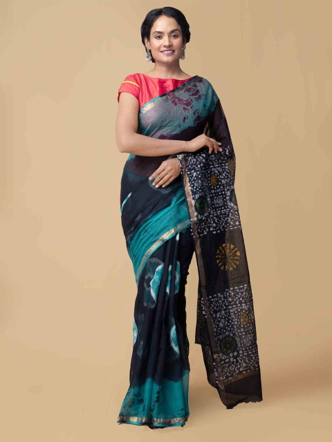 Unnati Silks Navy Blue & Turquoise Blue Refreshing Batik Sustainable Cotton Kota Saree
Unnati Silks Navy Blue & Turquoise Blue Refreshing Batik Sustainable Cotton Kota Saree