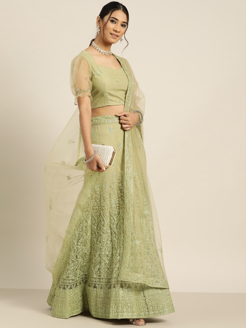 Sangria Green Embroidered Beads and Stones Semi-Stitched Lehenga & Unstitched Blouse With Dupatta
Sangria Green Embroidered Beads and Stones Semi-Stitched Lehenga & Unstitched Blouse With Dupatta