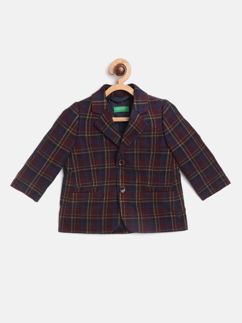 United Colors of Benetton Boy Maroon & Blue Cotton Corduroy Checked Single Breasted Blazer
United Colors of Benetton Boy Maroon & Blue Cotton Corduroy Checked Single Breasted Blazer